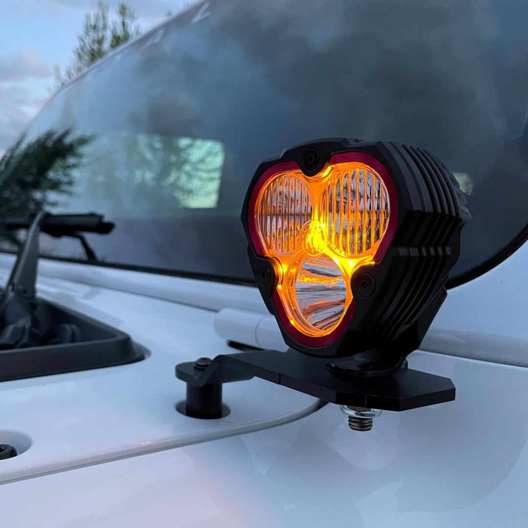 Kc Hilite Driving/ Fog Light, Flex Era ™, LED Bulb, Clear Bulbs, 3.6 Inch Width X 3-1/2 Inch Height X 2.6 Inch Depth Triangular – 97129