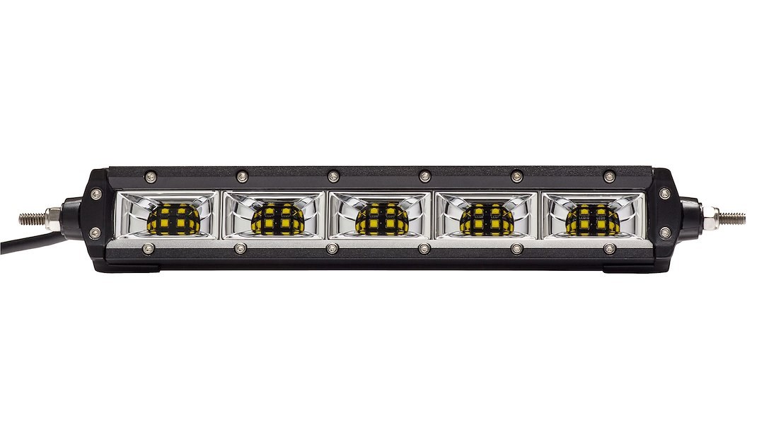Kc Hilite Light Bar, M-Racks, LED, 10 Inch Length, Clear Cree Xmk Bulb, 100 Watt Per Light/ 4.16 Amp Draw Per Light, 120 Degree Scene Beam – 9814