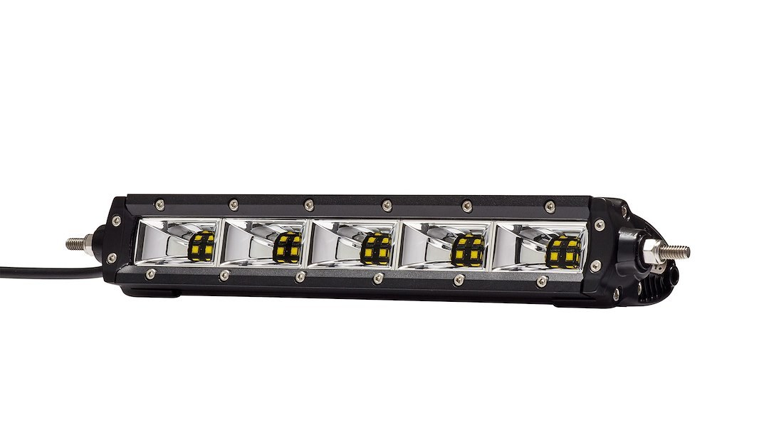 Kc Hilite Light Bar, M-Racks, LED, 10 Inch Length, Clear Cree Xmk Bulb, 100 Watt Per Light/ 4.16 Amp Draw Per Light, 120 Degree Scene Beam – 9814