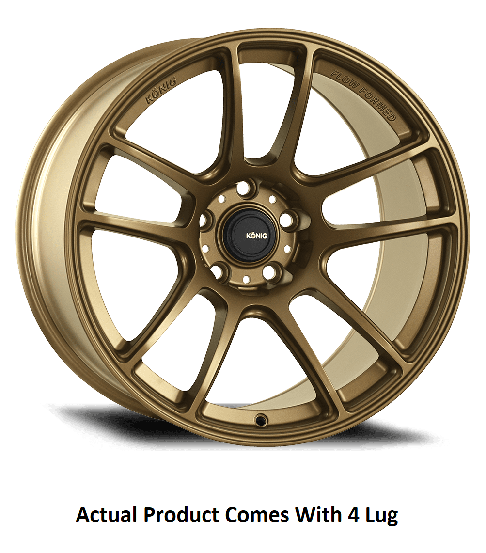 Konig Wheel, Hl Heliogram, 15 Inch Diameter X 7 Inch Width, 4 X 100 Millimeter/ 4 X 3.94 Inch Bolt Pattern, 35 Millimeter Offset – HL75100358