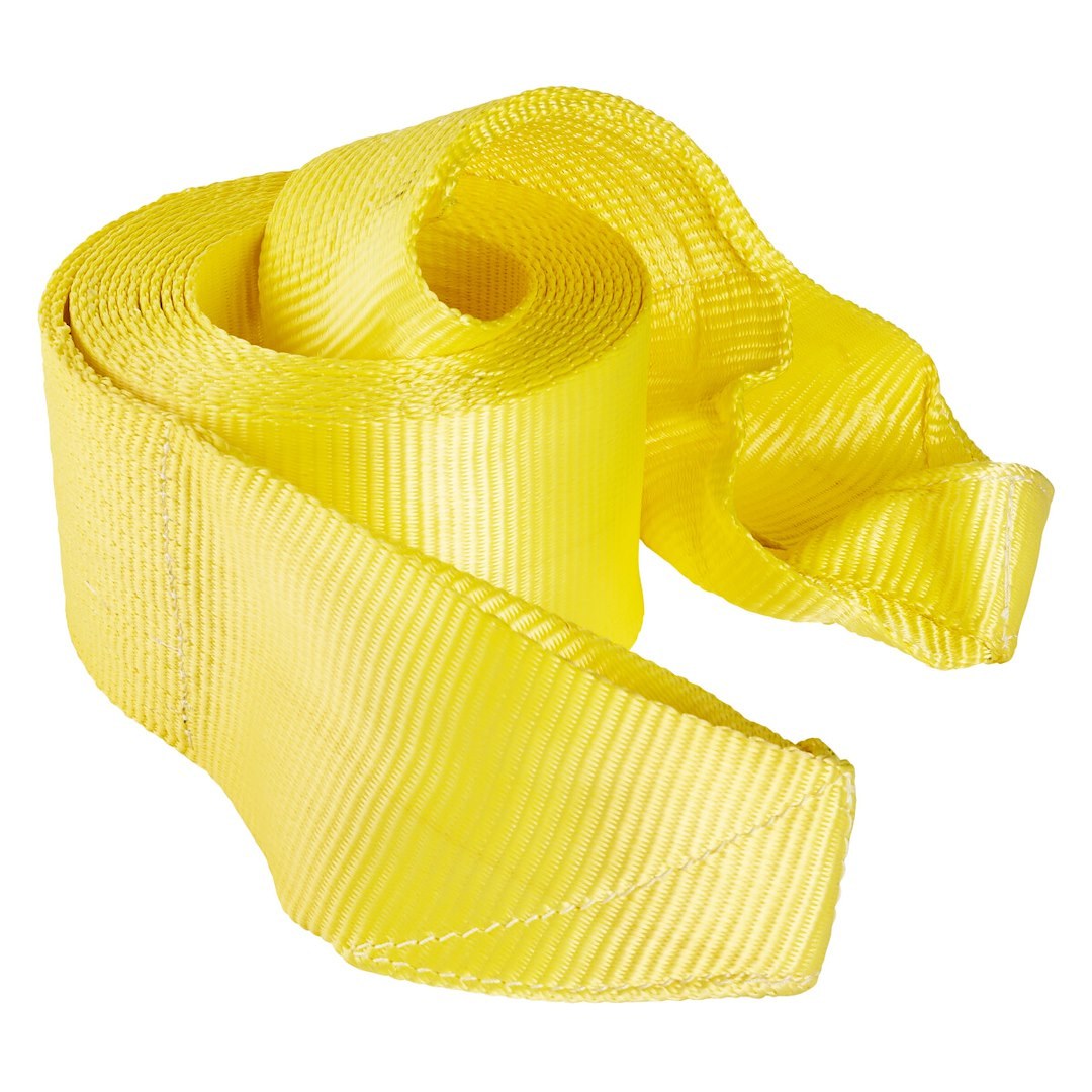 Hampton Prod Recovery Strap, 30 Feet Length X 6 Inch Width, Rated to 30000 Pound Load Capacity/ 60000 Pound Break Strength, With Loop, Yellow – 02963