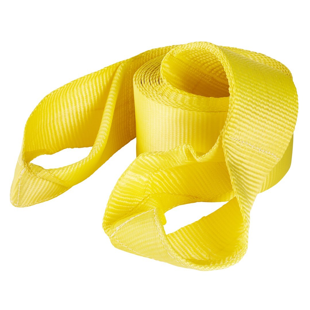 Hampton Prod Recovery Strap, 30 Feet Length X 6 Inch Width, Rated to 30000 Pound Load Capacity/ 60000 Pound Break Strength, With Loop, Yellow – 02963