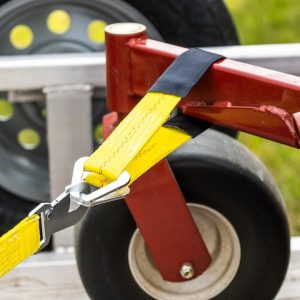 Hampton Prod Axle Strap, 24 Inch Length X 2 Inch Width, 3333 Pound Load Capacity, 10000 Pound Break Strength, Yellow – 04226