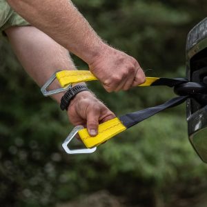 Hampton Prod Axle Strap, 24 Inch Length X 2 Inch Width, 3333 Pound Load Capacity, 10000 Pound Break Strength, Yellow – 04226