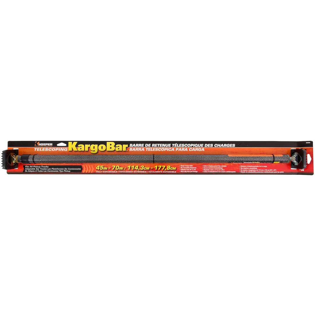 Hampton Prod Cargo Bar, Telescoping Lock, Adjusts 45 Inch to 70 Inch Length, Without Net – 05056