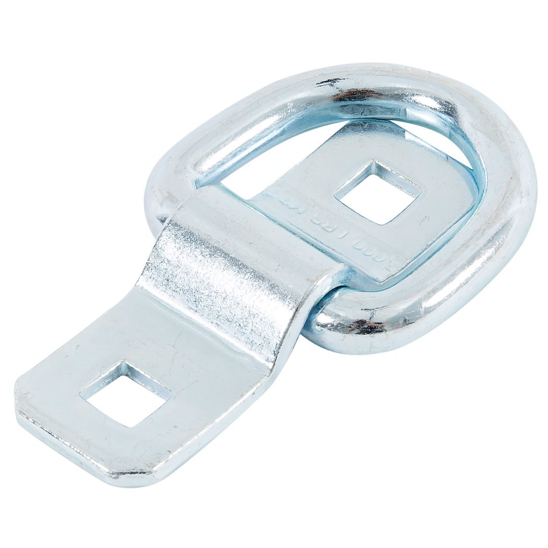 Hampton Prod D-Ring, 2 Inch Pin Size, 5000 Pound Weight Rating, Polished, Steel, With Bracket, Single – 89314
