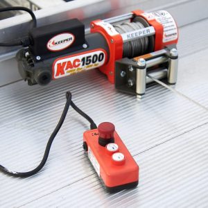Hampton Prod Winch, 110/120 Volt AC Electric, 1500 Pounds Line Pull Capacity, Handheld Remote – KAC15042