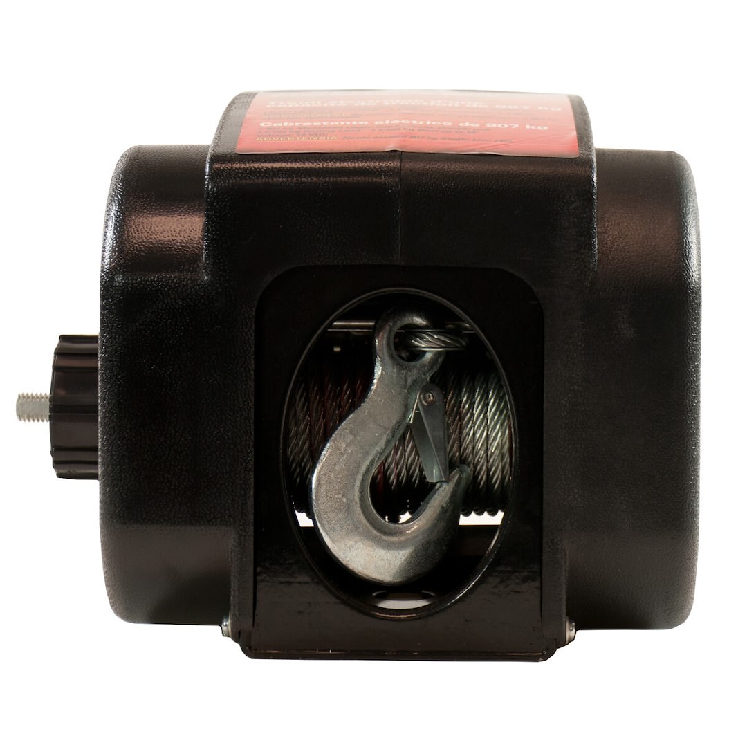 Hampton Prod Winch, Tracker Series, Portable, Trailer Winch, 12 Volt Electric, 2000 Pound Pull Capacity – KTSL2000RM