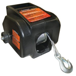 Hampton Prod Winch, Tracker Series, Portable, Trailer Winch, 12 Volt Electric, 2000 Pound Pull Capacity – KTSL2000RM