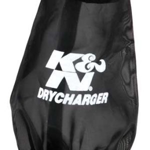 K&N Filters Air Filter Wrap, Drycharger ®, Round Tapered, 4 Inch Base Diameter X 2 Inch Top Diameter X 6 Inch Height, Closed Top, Black – 22-8030DK