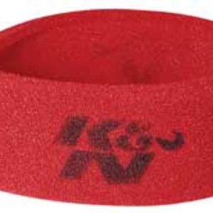K&N Filters Air Filter Wrap, Airforce, Round, 14 Inch Diameter X 4 Inch Height, Open Top, Red, Foam – 25-3750
