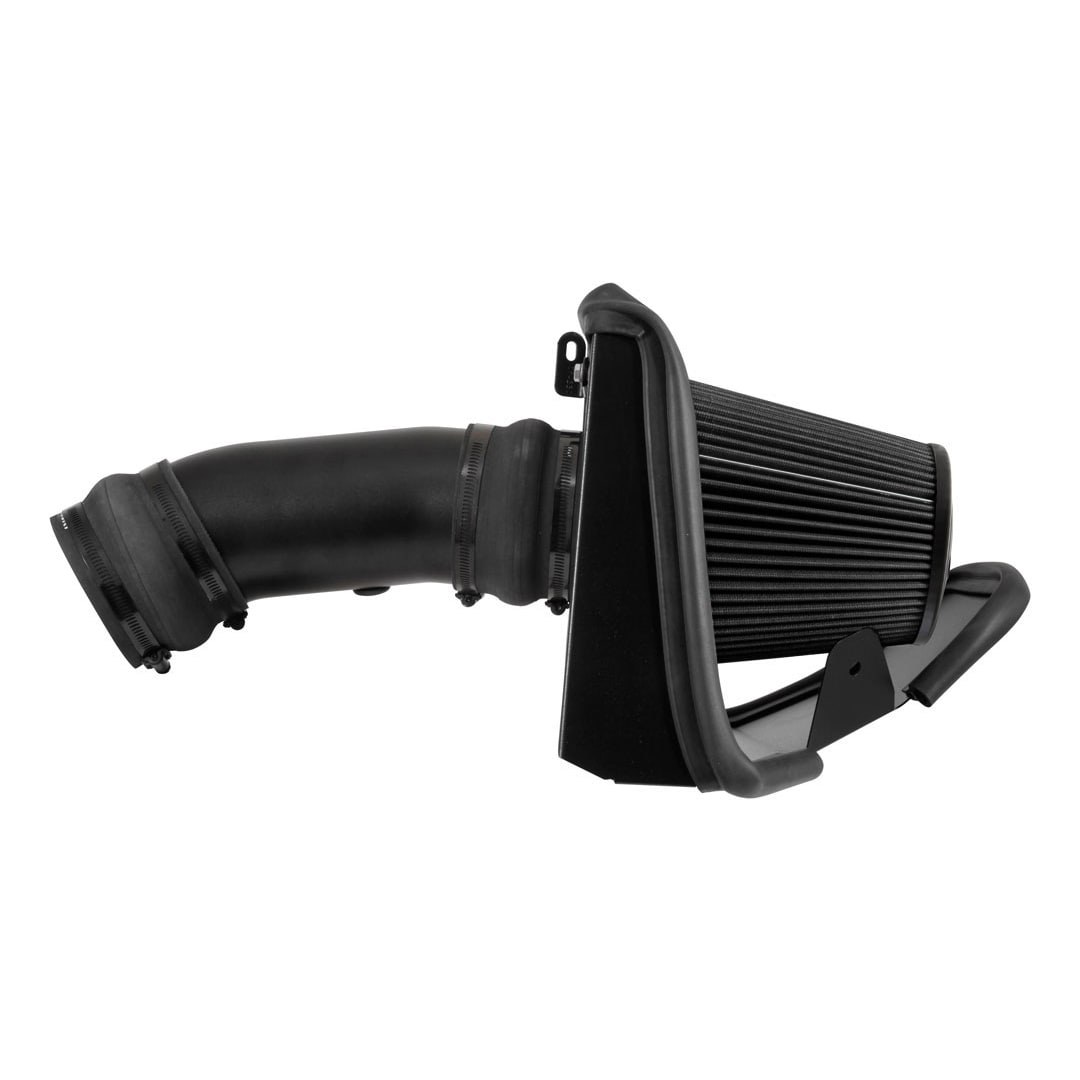 K&N Filters Cold Air Intake, Black Aluminum Tube, Black Filter, With Heat Shield – 30-2553TTK