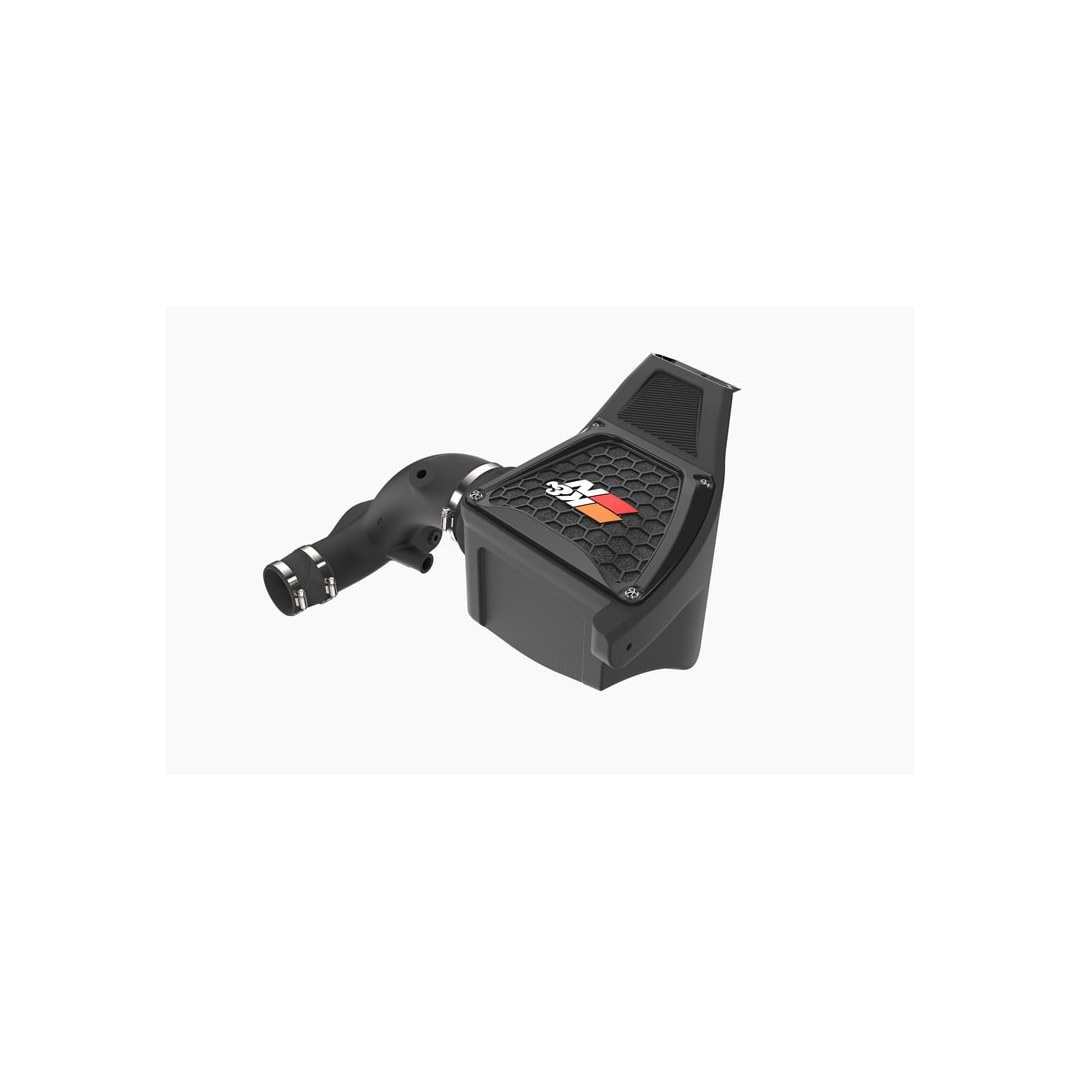 K&N Filters Cold Air Intake, Black Polyethylene Tube, Black Filter, With Heat Shield – 30-2620