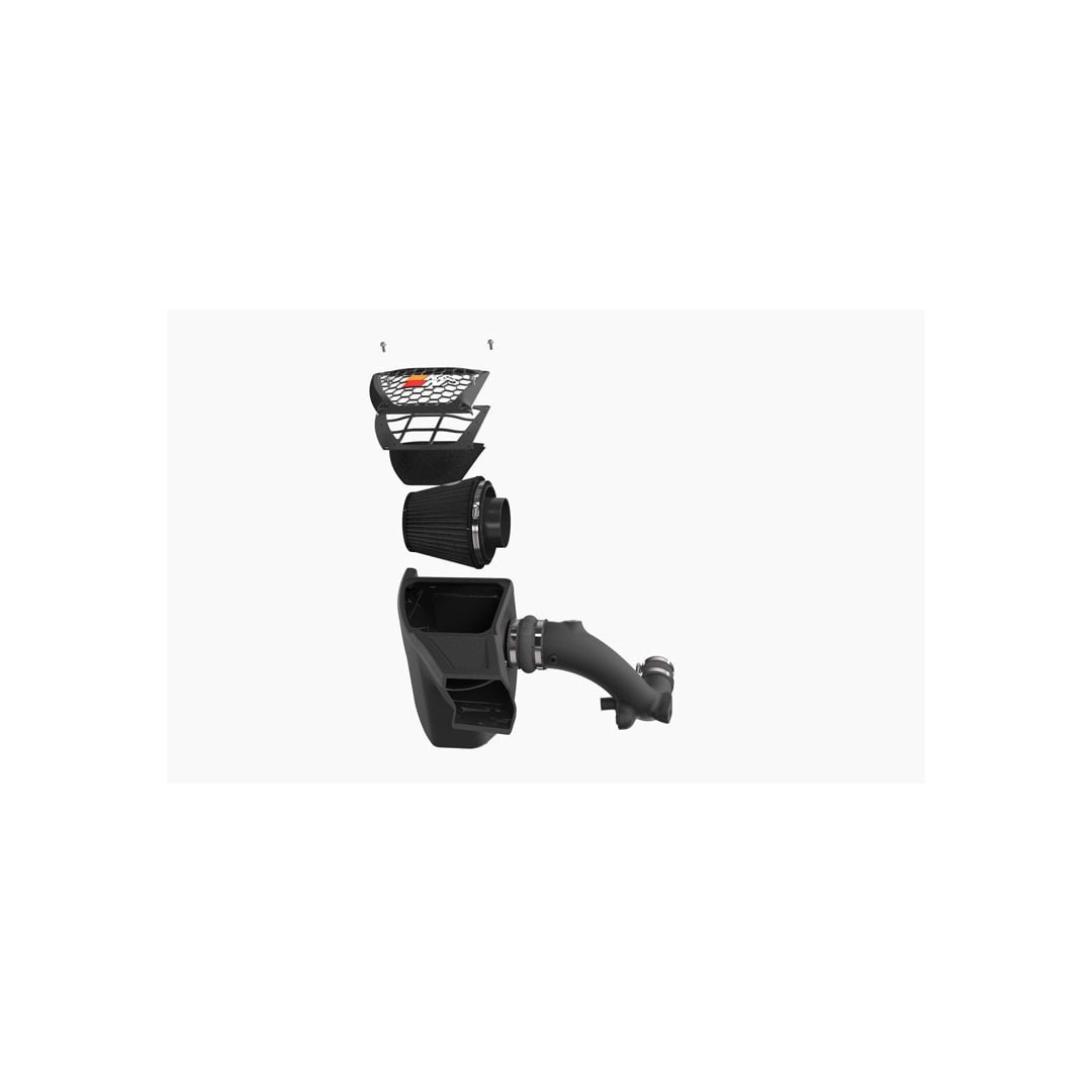 K&N Filters Cold Air Intake, Black Polyethylene Tube, Black Filter, With Heat Shield – 30-2620