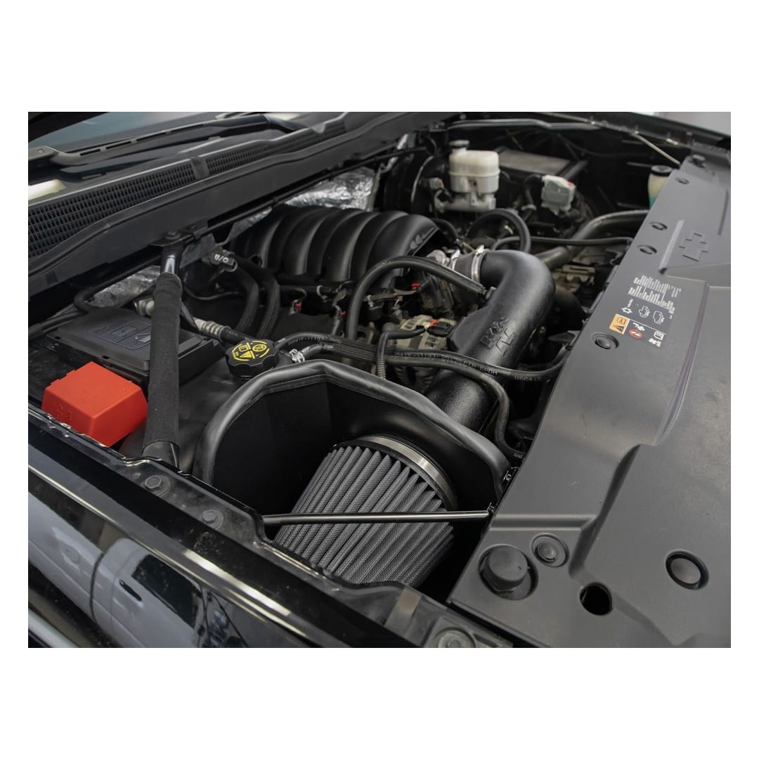 K&N Filters Cold Air Intake, Black Polyethylene Tube, Black Filter, With Heat Shield – 30-3082