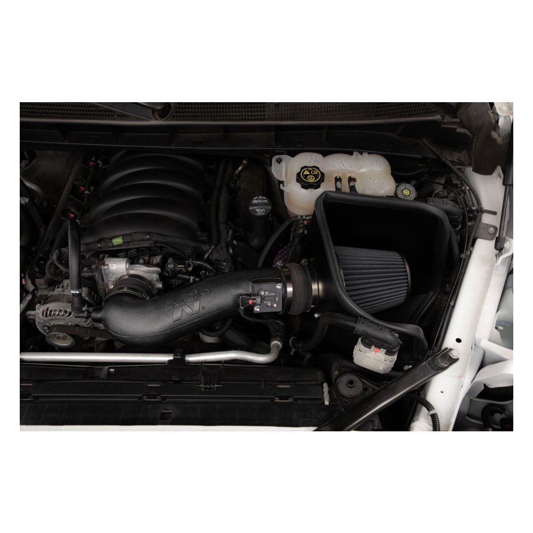 K&N Filters Cold Air Intake, Black Polyethylene Tube, Black Filter, With Heat Shield – 30-3110
