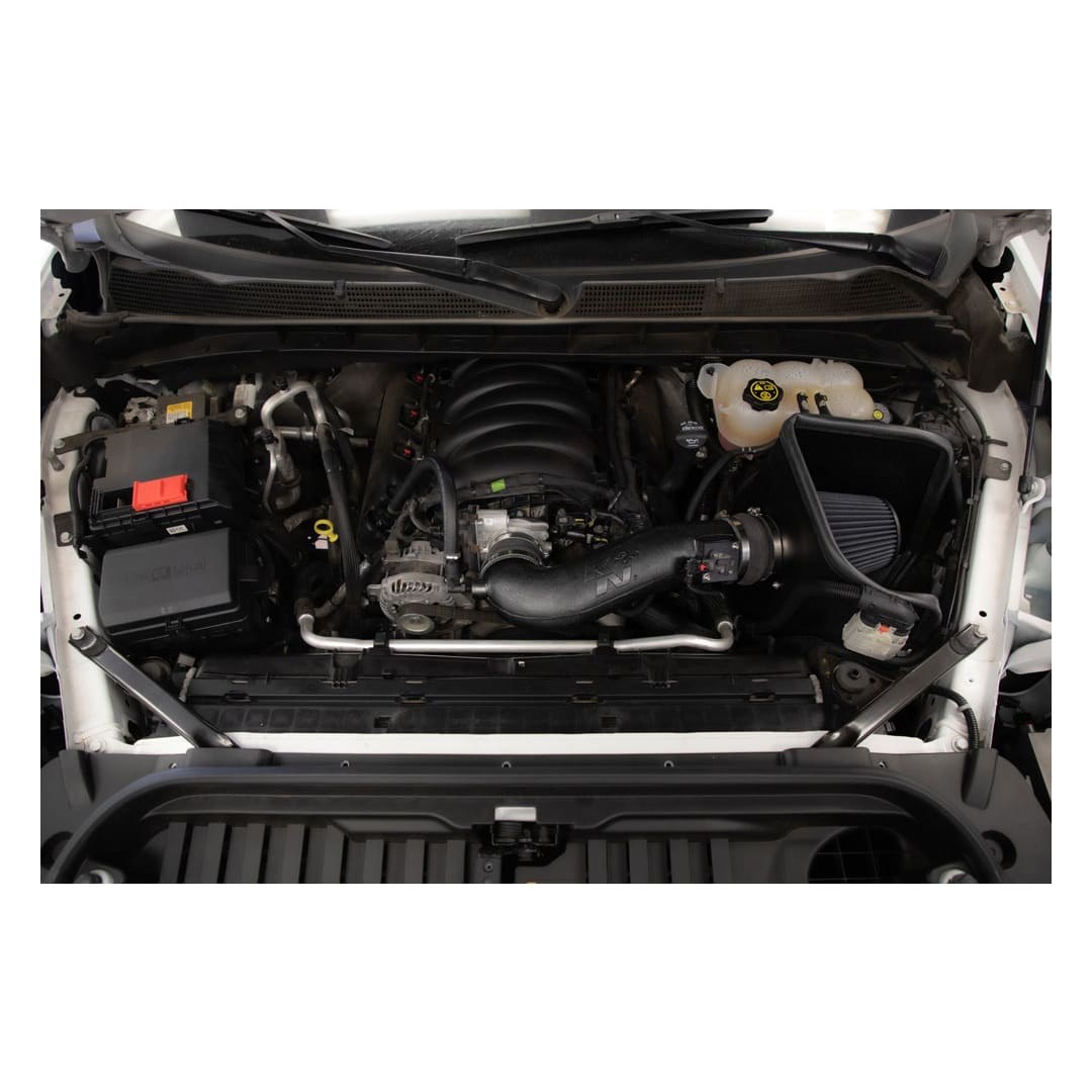 K&N Filters Cold Air Intake, Black Polyethylene Tube, Black Filter, With Heat Shield – 30-3110
