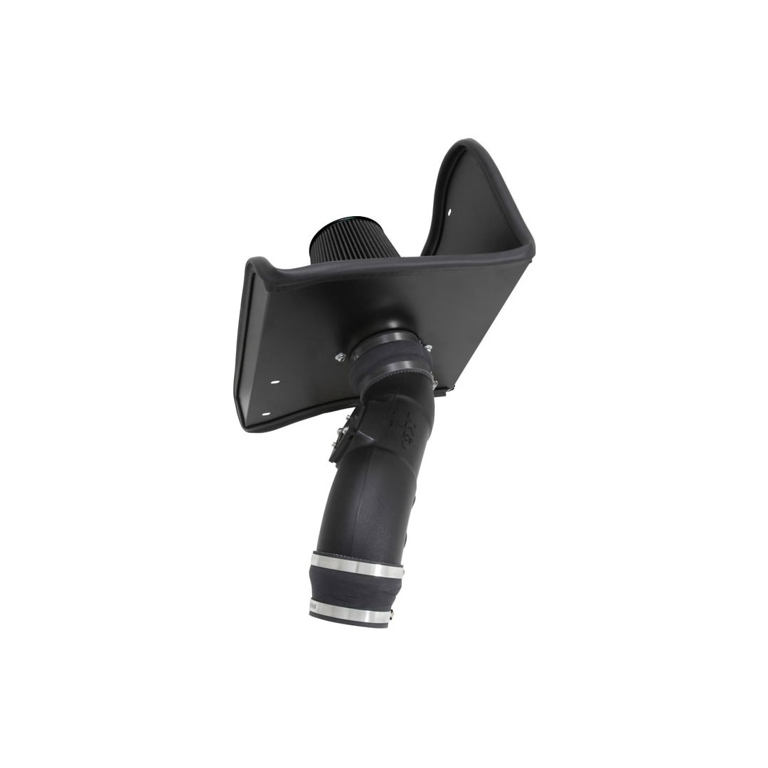 K&N Filters Cold Air Intake, Black Polyethylene Tube, Black Filter, With Heat Shield – 30-9036