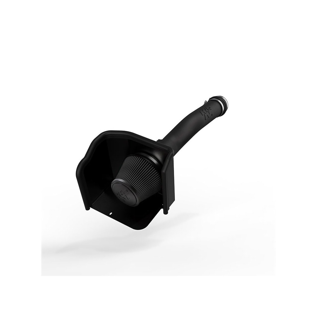 K&N Filters Cold Air Intake, Black Polyethylene Tube, Black Filter, With Heat Shield – 30-9039