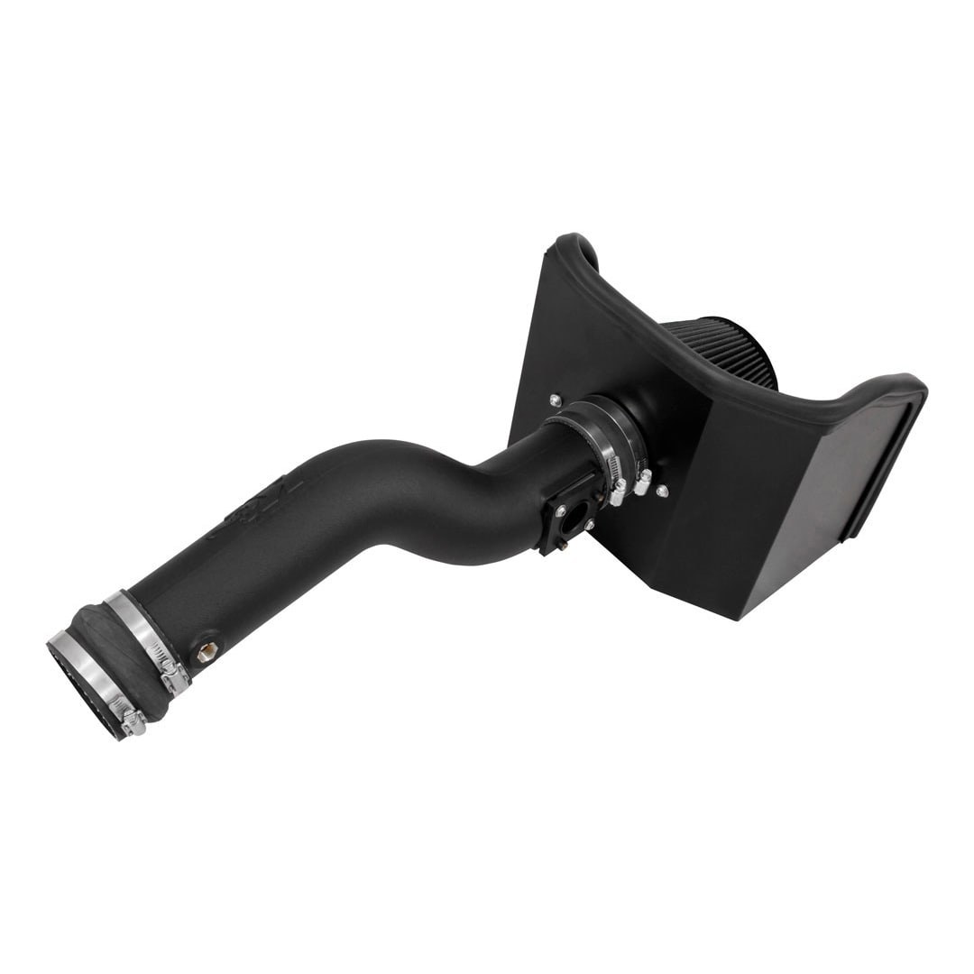 K&N Filters Cold Air Intake, Black Polyethylene Tube, Black Filter, With Heat Shield – 30-9039
