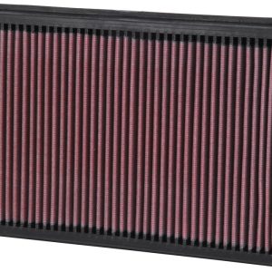 K&N Filters Air Filter, Filtercharger ®, Washable, Red, Cotton Gauze, Panel, 11-1/4 Inch Length X 7-9/16 Inch Width X 1-1/8 Inch Height – 33-2272