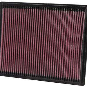 K&N Filters Air Filter, Filtercharger ®, Washable, Red, Cotton Gauze, Panel, 11-3/8 Inch Length X 9-5/8 Inch Width X 1 Inch Height – 33-2286