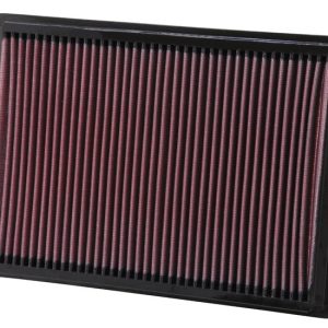 K&N Filters Air Filter, Filtercharger ®, Washable, Red, Cotton Gauze, Panel, 11-7/16 Inch Length X 8-5/16 Inch Width X 1-1/16 Inch Height – 33-2295