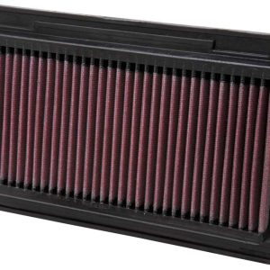 K&N Filters Air Filter, Filtercharger ®, Washable, Red, Cotton Gauze, Panel, 11-3/8 Inch Length X 5-7/8 Inch Width X 1-1/16 Inch Height – 33-2300
