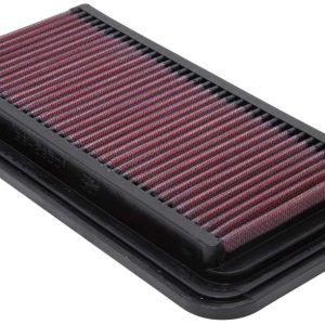 K&N Filters Air Filter, Filtercharger ®, Washable, Red, Cotton Gauze, Panel, 11-3/8 Inch Length X 5-7/8 Inch Width X 1-1/16 Inch Height – 33-2300