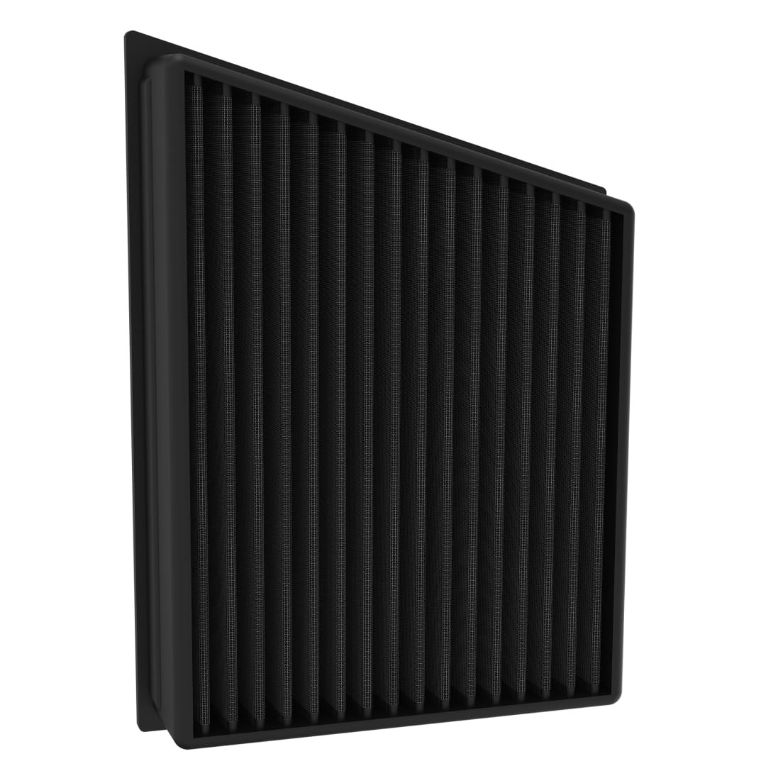 K&N Filters Air Filter, Washable, Black, Non-Woven Synthetic, Panel – 33-2466HBK