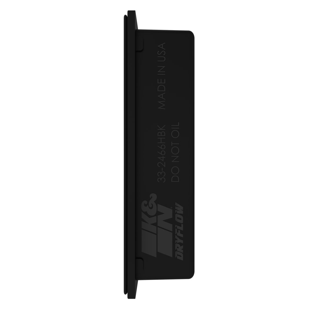 K&N Filters Air Filter, Washable, Black, Non-Woven Synthetic, Panel – 33-2466HBK