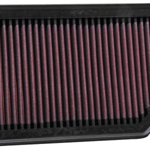 K&N Filters Air Filter, Filtercharger ®, Washable, Red, Cotton Gauze, Panel, 10-5/8 Inch Length X 5-3/4 Inch Width X 1 Inch Height – 33-2472