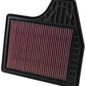 K&N Filters Air Filter, Filtercharger ®, Washable, Red, Cotton Gauze, Panel, 11.438 Inch Length X 11-3/8 Inch Width X 1 Inch Height – 33-2478