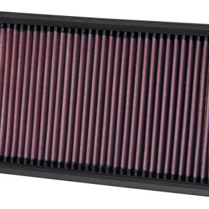 K&N Filters Air Filter, Filtercharger ®, Washable, Red, Cotton Gauze, Panel, 11.563 Inch Length X 7 Inch Width X 1-1/4 Inch Height – 33-3005