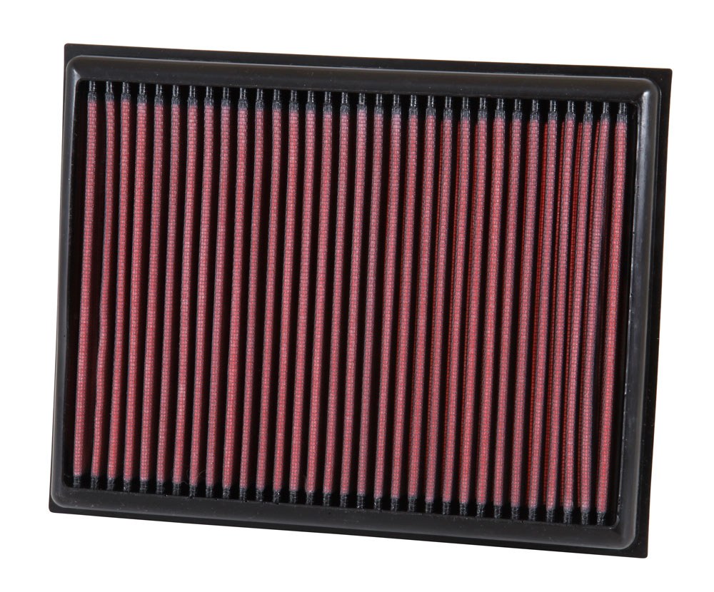 K&N Filters Air Filter, Washable, Red, Cotton Gauze, Panel – 33-3059