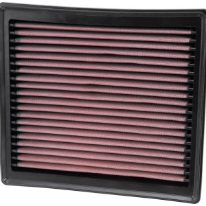 K&N Filters Air Filter, Filtercharger ®, Washable, Red, Cotton Gauze, Panel – 33-5005