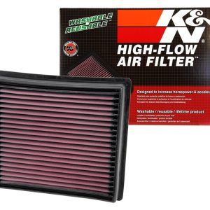 K&N Filters Air Filter, Filtercharger ®, Washable, Red, Cotton Gauze, Panel – 33-5005