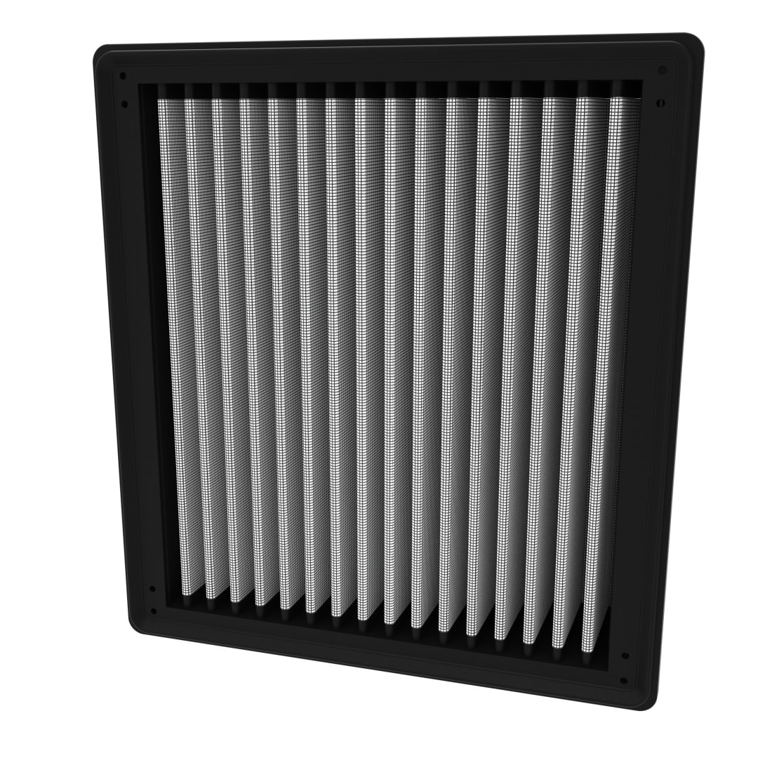 K&N Filters Air Filter, Washable, Black, Non-Woven Synthetic, Panel – 33-5005HBK