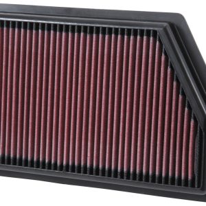 K&N Filters Air Filter, Filter Minder ®, Washable, Red, Cotton Gauze, Panel, 10.563 Inch Length X 7.313 Inch Width X 1-1/4 Inch Height – 33-5009