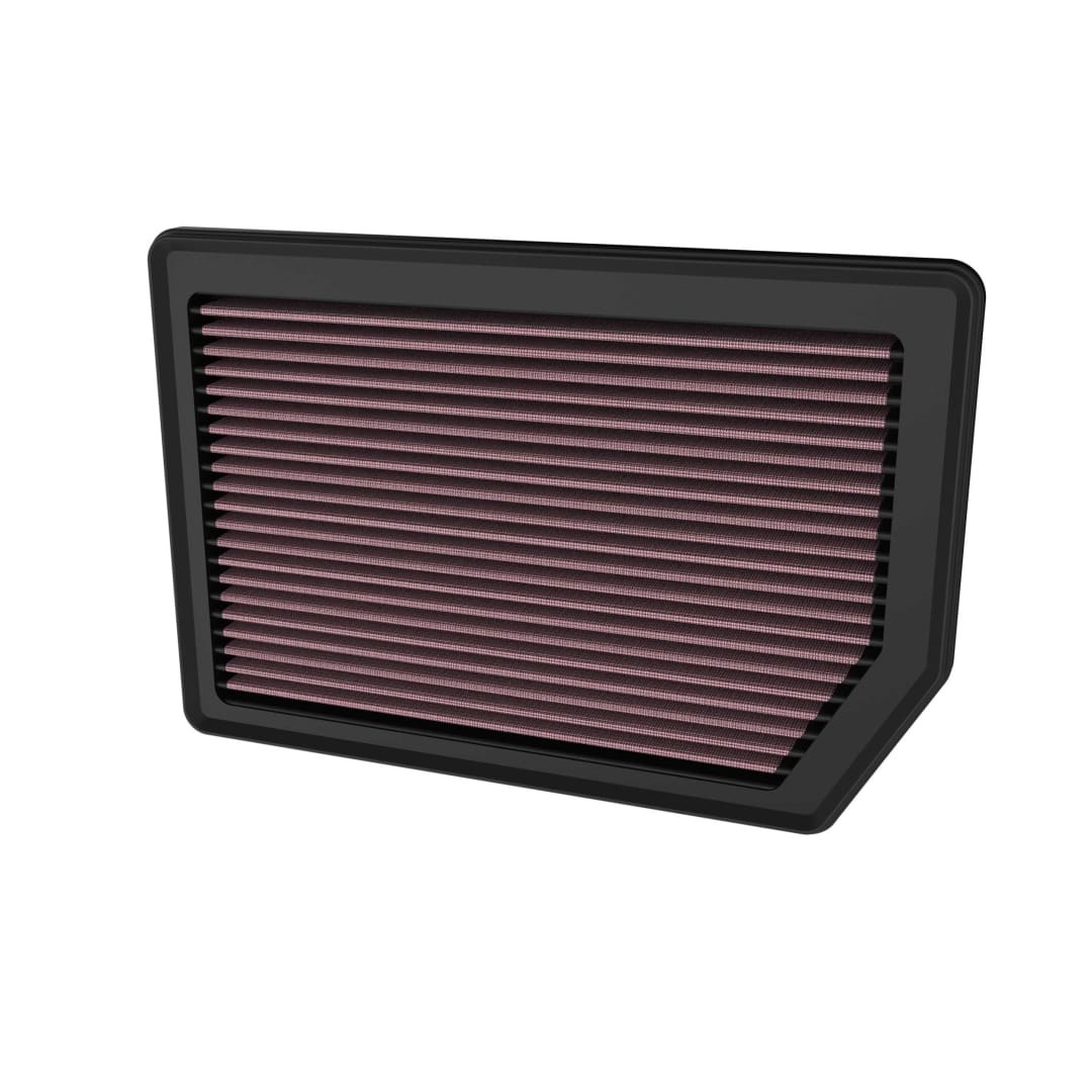 K&N Filters Air Filter, Washable, Red, Cotton Gauze, Panel – 33-5147