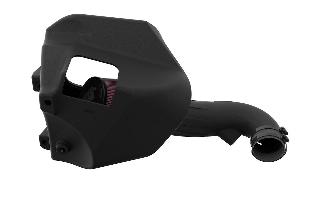 K&N Filters Cold Air Intake, 50 Series GEN3, Black Polyethylene Tube, Red Filter, With Heat Shield – 50-1578