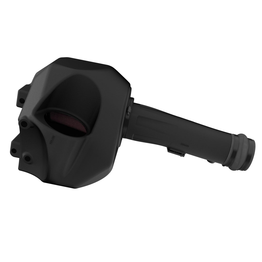 K&N Filters Cold Air Intake, 50 Series GEN3, Black Polyethylene Tube, Red Filter, With Heat Shield – 50-1598
