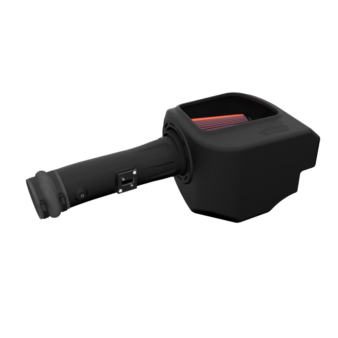 K&N Filters Cold Air Intake, 50 Series GEN3, Black Polyethylene Tube, Red Filter, With Heat Shield – 50-1598