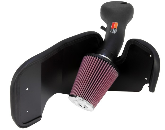 K&N Filters Cold Air Intake, 57 Series Generation II, Black Polyethylene Tube, Red Filter – 57-1526
