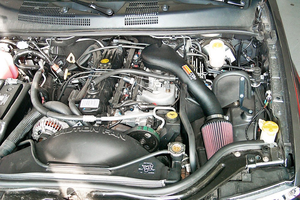 K&N Filters Cold Air Intake, 57 Series Generation II, Black Polyethylene Tube, Red Filter – 57-1526