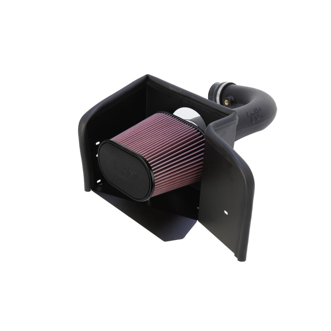 K&N Filters Cold Air Intake, 57 Series Generation II, Black Polyethylene Tube, Red Filter – 57-1529