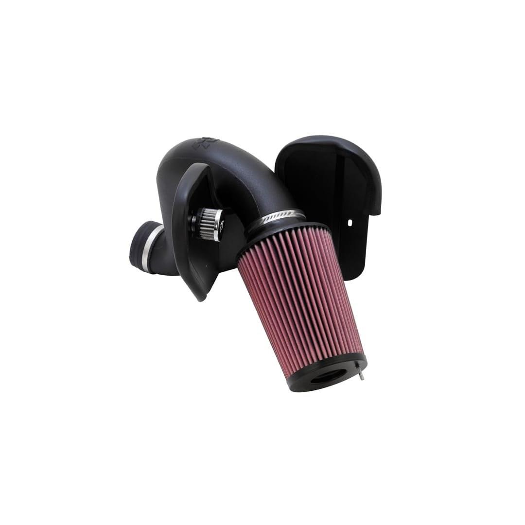 K&N Filters Cold Air Intake, 57 Series Generation II, Black Polyethylene Tube, Red Filter – 57-1532