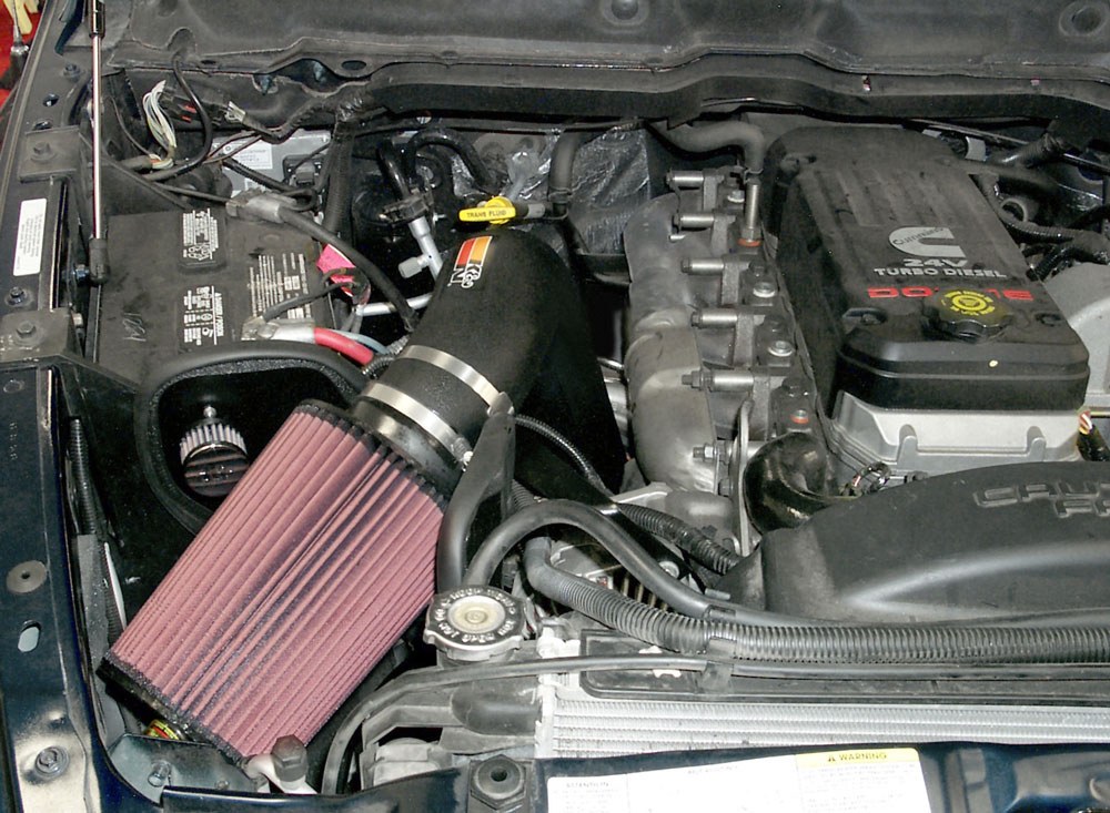 K&N Filters Cold Air Intake, 57 Series Generation II, Black Polyethylene Tube, Red Filter – 57-1532