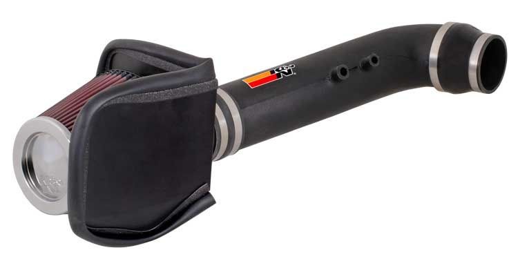 K&N Filters Cold Air Intake, 57 Series Generation II, Black Polyethylene Tube, Red Filter – 57-2519-3