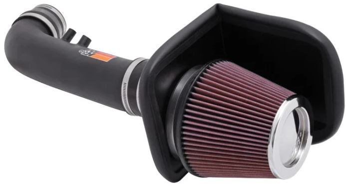 K&N Filters Cold Air Intake, 57 Series Generation II, Black Polyethylene Tube, Red Filter – 57-2519-3